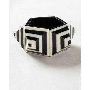 Anthropologie striped pyramid bracelet.